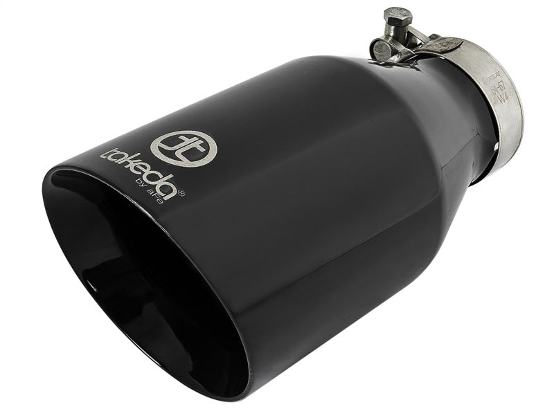 aFe Exhaust Tip Black MACH Force-Xp 409 Stainless Steel 2-1/2in Inlet x 4 49T25454-B09 Photo - Primary