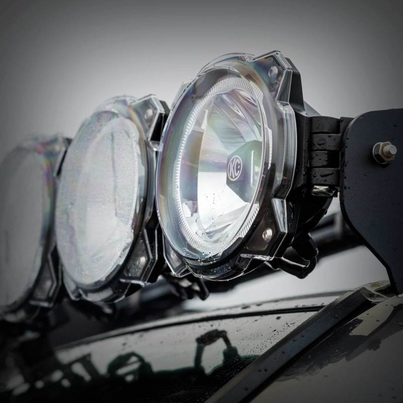 KC HiLiTES 6in. Light Shield for Gravity Pro6 LED Lights (Single) - Clear 5118 5118 Photo - lifestyle view