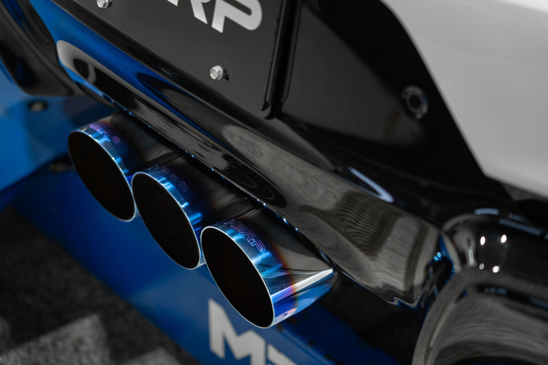 MBRP 2024+ Acura Integra Type-R T304 SS 3in Cat-Back Triple Center Outlet Exhaust w/Burnt Tips S49043BE S49043BE Photo - Close Up