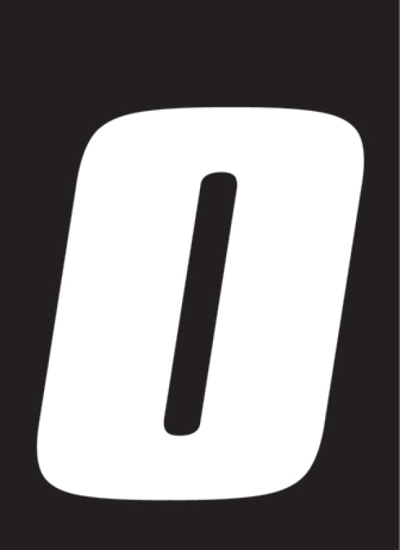 Hardline Dirt Digits 3pk 5.5 in. - High Gloss Number 0 - White DD53W-0 DD53W-0 Photo - Primary