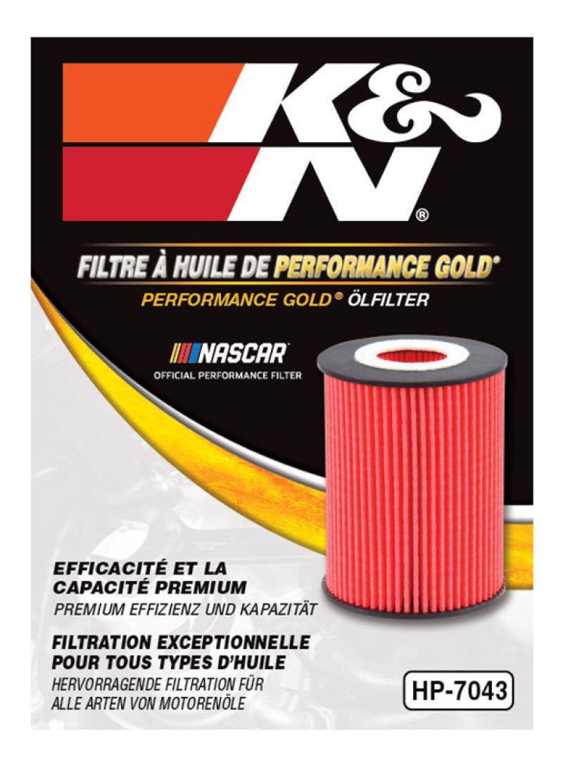 K&N Engineering Oil Filter KNEHP-7043 HP-7043 Photo - in package