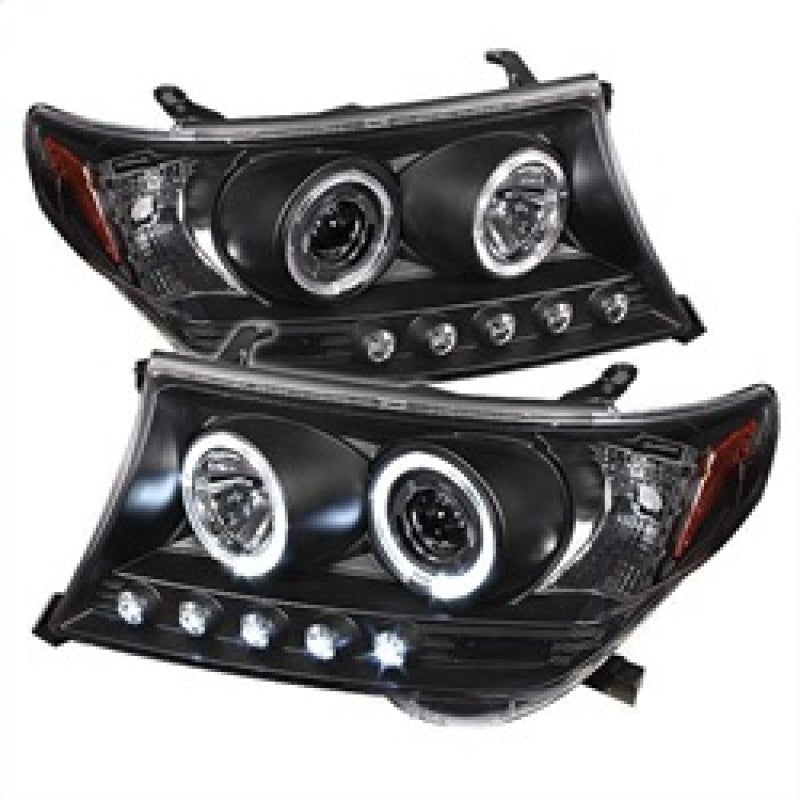 Spyder Toyota Land Cruiser 08-11 Projector Headlights LED Halo LED Blk PRO-YD-TLAND08-HL-BK 5008275 5008275 Photo - Primary