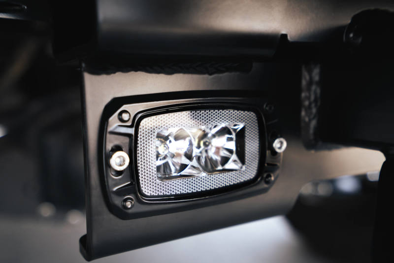 DV8 Offroad 07-21 Jeep Wrangler (JK/JL) Bolt-On Hitch w/ Lights AHJP-01 AHJP-01 Photo - Mounted