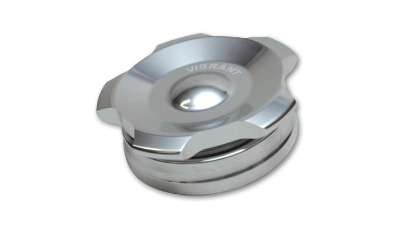 Vibrant 2.75in OD Aluminum Weld Bungs w/ Polished Aluminum Threaded Cap 11294 Photo - Primary