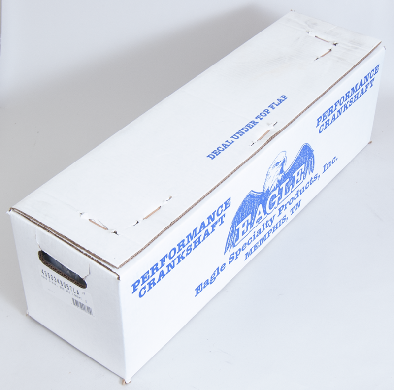 Eagle SBC 350 Forged Lightweight Crankshaft 3.480in Stroke 2.1in Rod Journal 4350348057LA 4350348057LA Photo - in package