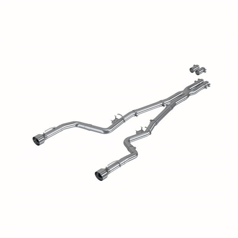 MBRP 17-21 Charger 5.7L/6.2L/6.4L 3in Race Profile Cat-Back w/ Dual Tips Aluminized Steel Exhaust S7118AL S7118AL Photo - Primary
