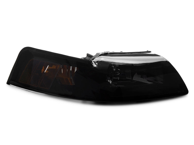Raxiom 99-04 Ford Mustang Axial Series OE Style Headlights- Black Housing (Smoked Lens) 49110 49110 Photo - Close Up
