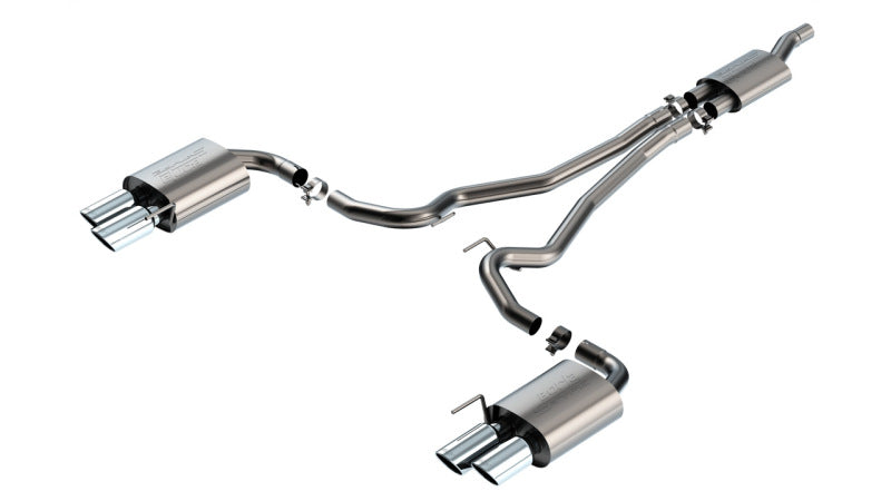Borla 2024 Ford Mustang Ecoboost 2.3L Cat-Back Exhaust System S-Type w/ Quad Tip - Non-Active 140981 140981 Photo - Primary