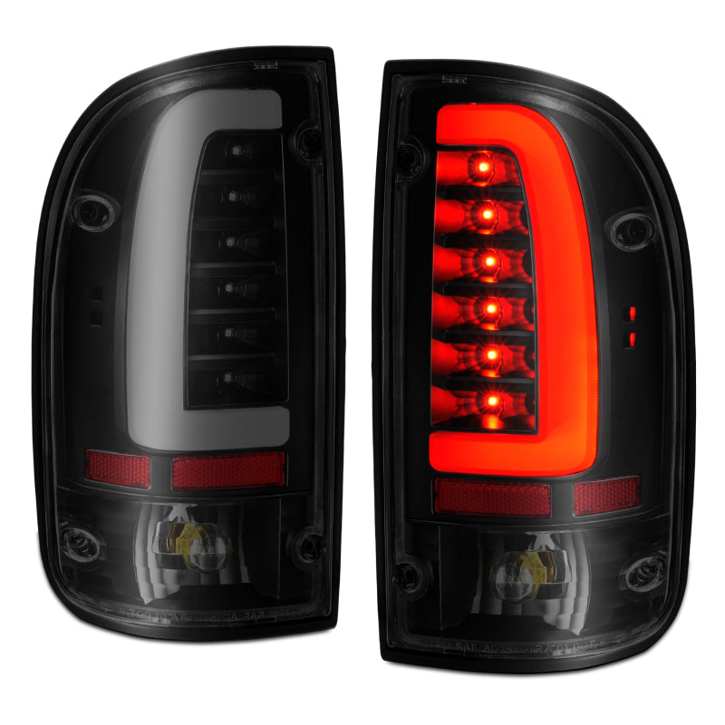 ANZO 1995-2000 Toyota Tacoma LED Taillights Black Housing Smoke Lens (Pair) 311354 311354 Photo - Unmounted