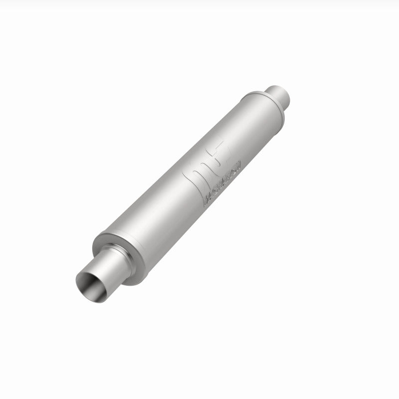 MagnaFlow 4" Round Center/Center Straight Through Performance Muffler 10435 360 Degree Image Set