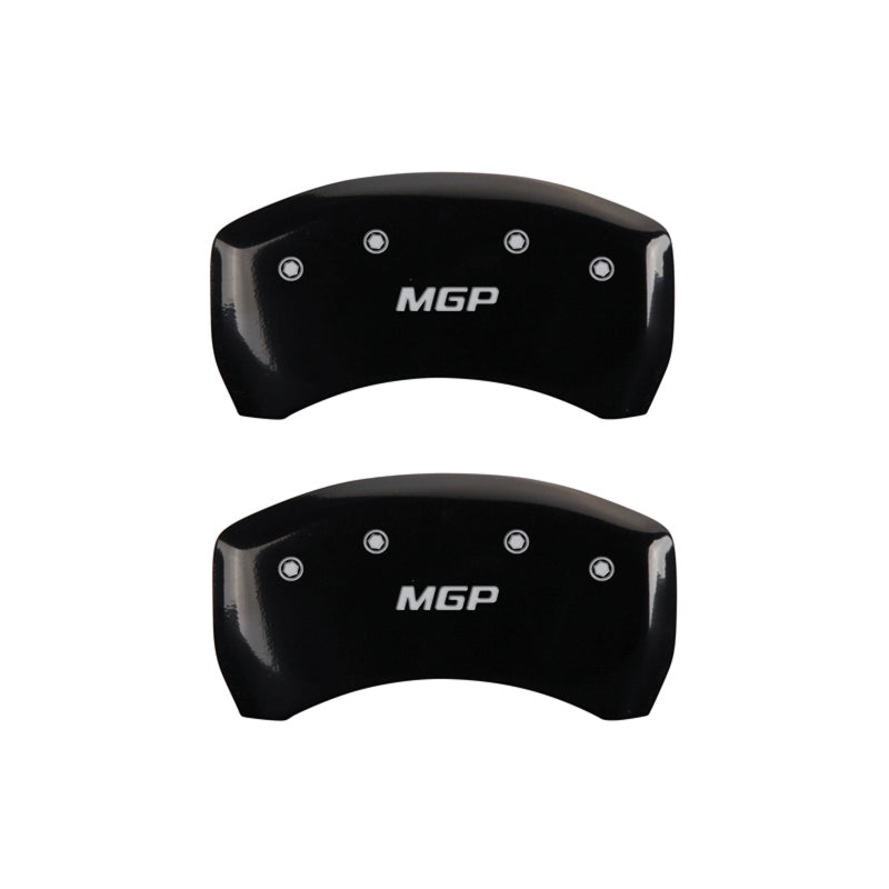 MGP 4 Caliper Covers Engraved Front & Rear MGP Matte Black finish silver ch 22110SMGPMB 22110SMGPMB User 1