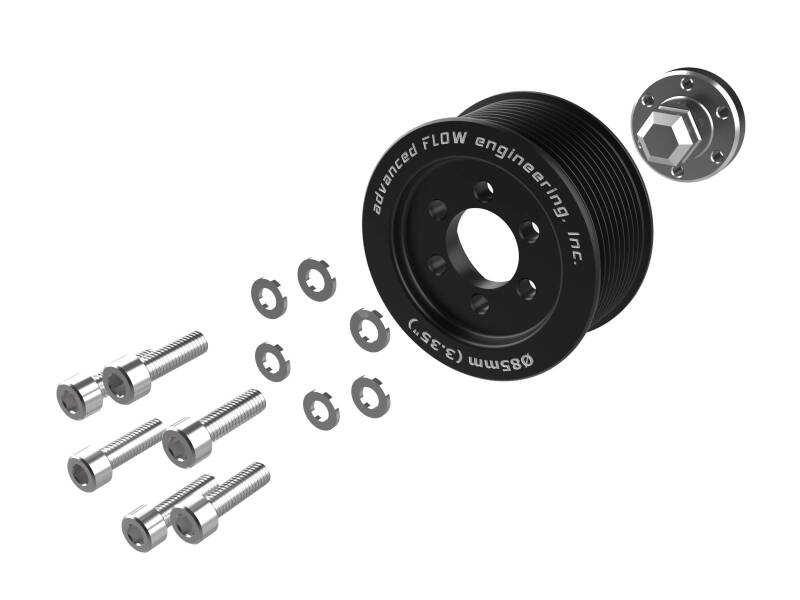 aFe 15-23 Dodge Challenger / 15-23 Dodge Charger SRT Hellcat 3.35in Supercharger Power Pulley Kit 79-10005 79-10005 Photo - Unmounted