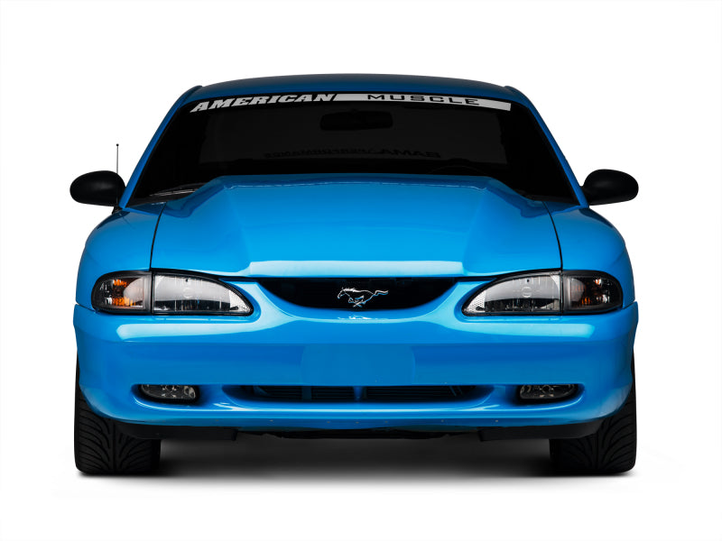 Raxiom 94-98 Mustang Axial Series Cobra Style Headlights- Black Housing (Clear Lens) 49050 49050 Photo - Close Up