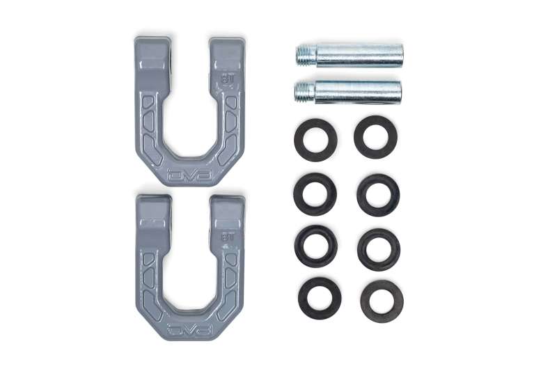 DV8 Offroad Elite Series D-Ring Shackles - Pair (Gray) UNSK-01GR UNSK-01GR Photo - Unmounted