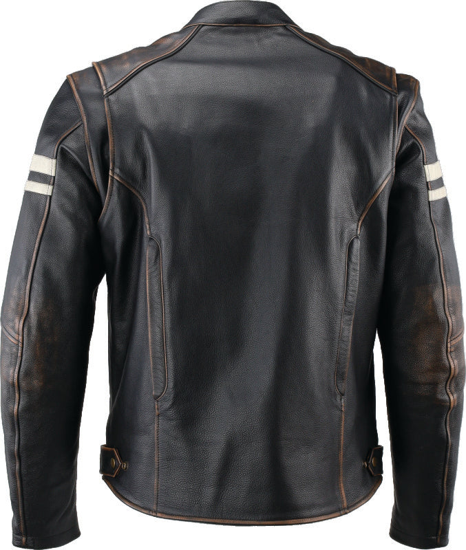 Kuryakyn Leather By River Road Hoodlum Vintage Leather Jacket Black - Small 094382 094382 User 1