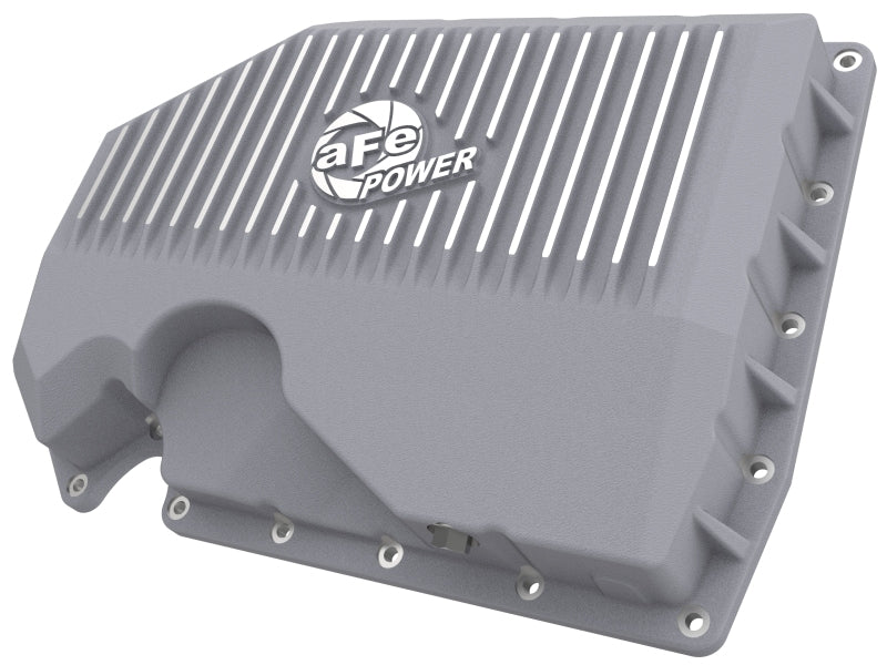 aFe 05-19 VW 1.8L/2.0L w/o Oil Sensor Engine Oil Pan Raw POWER Street Series w/ Machined Fins 46-71240A 46-71240A Photo - Primary