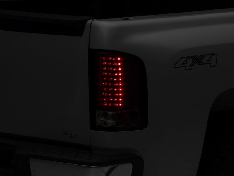 Raxiom 07-13 Chevrolet Silverado 1500 LED Tail Lights- Blk Housing (Clear Lens) S112716 S112716 Photo - Close Up