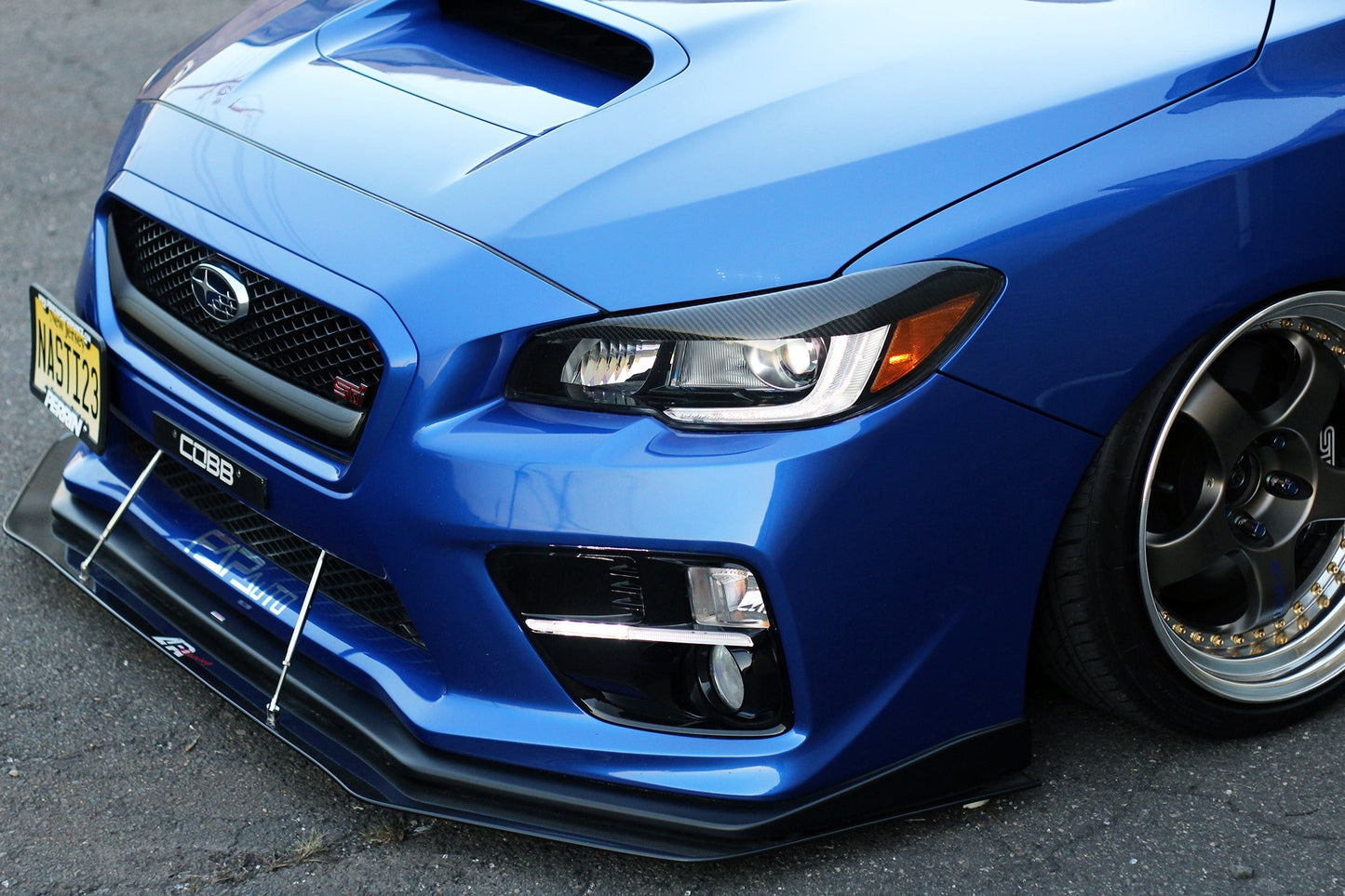 APR Subaru WRX/STI Carbon Fiber Wind Splitter w/ Rods 2015-2017 (OEM Lip)
