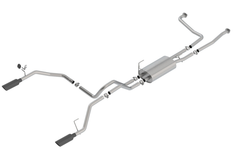 Borla 16-19 Nissan Titan 5.6L V8 2WD/4WD S-Type Catback Exhaust - Black Chrome Tips 140796BC 140796BC Photo - Primary