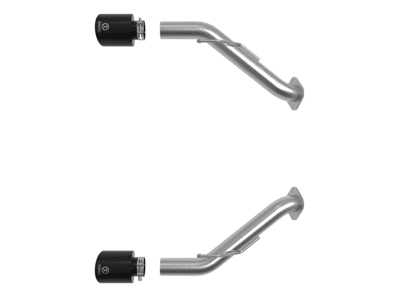aFe Nissan Z 23-23 V6-3.0L Takeda 2-1/2in 304 SS Axle-Back Exhaust System w/ Black Tips 49-36137-B 49-36137-B Photo - Unmounted