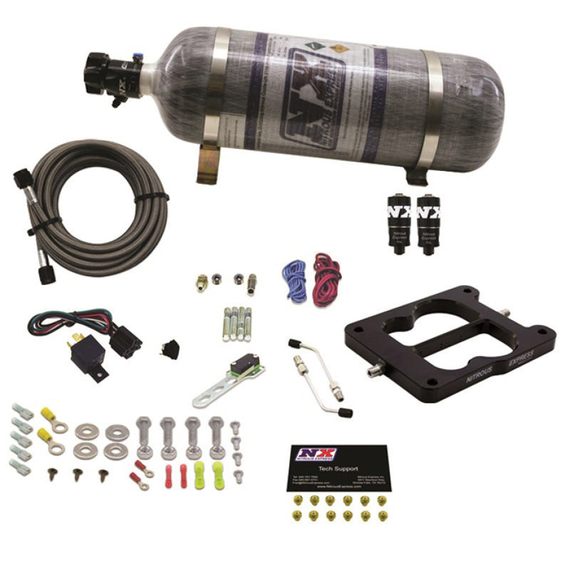 Nitrous Express Q-Jet/Holley Spread Bore Hitman Plus Nitrous Kit w/Composite Bottle 40081-12 40081-12 Photo - Primary