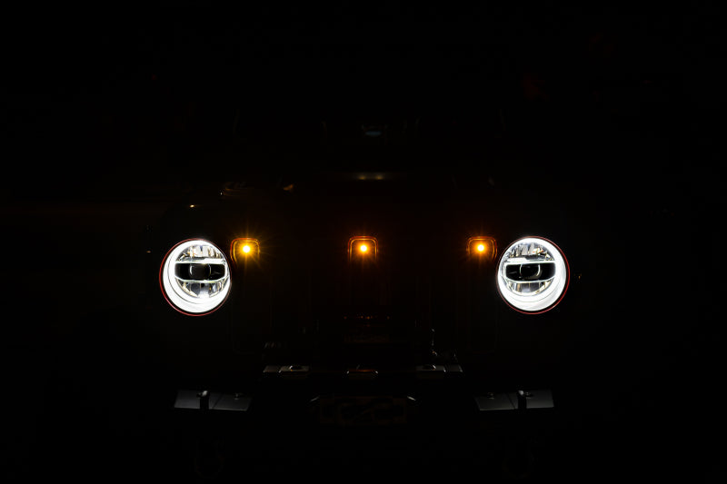 DV8 Offroad 2018+ Jeep JL Grill Amber Marker Lights GRJL-02 GRJL-02 Photo - Primary