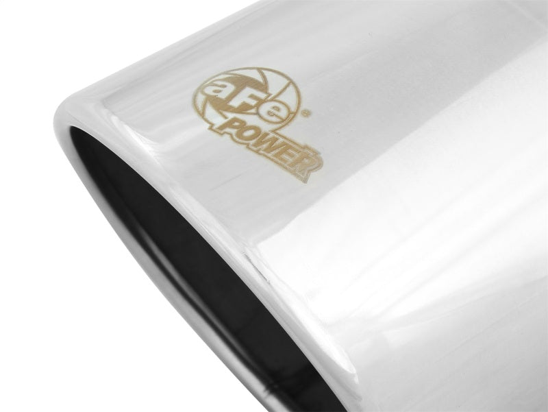 aFe MACH Force-Xp 4in 304 Stainless Steel Exhaust Tip: 4 In x 6 Out x 12L 49T40604-P12 Photo - Unmounted