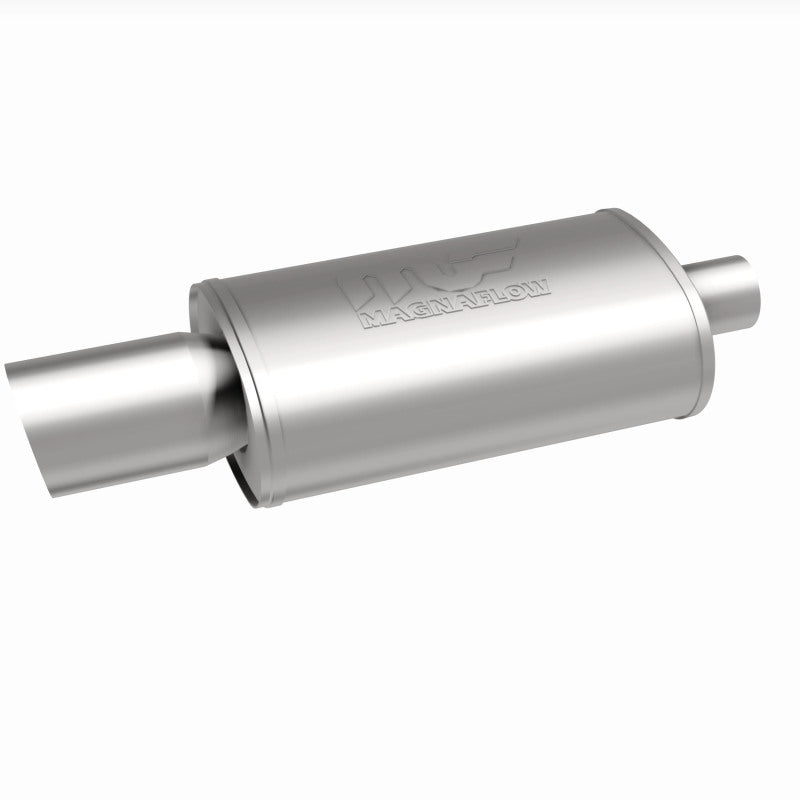 MagnaFlow 5" X 8" Oval Center/Center Performance Muffler With Tip 14827 360 Degree Image Set