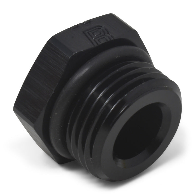 Russell -8 AN Straight Thread Plug Adapter (Black Finish) 660283 Photo - out of package