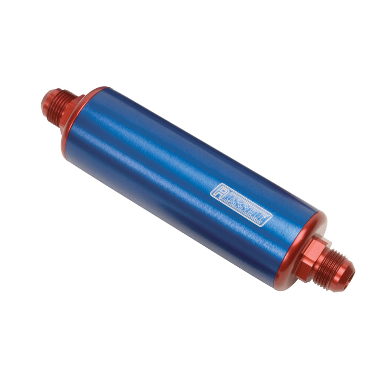 Russell Performance Red/Blue Anodized Aluminum (8-1/4in Length -8 to -10 male inlet/outlet) 649190 649190 Photo - Primary