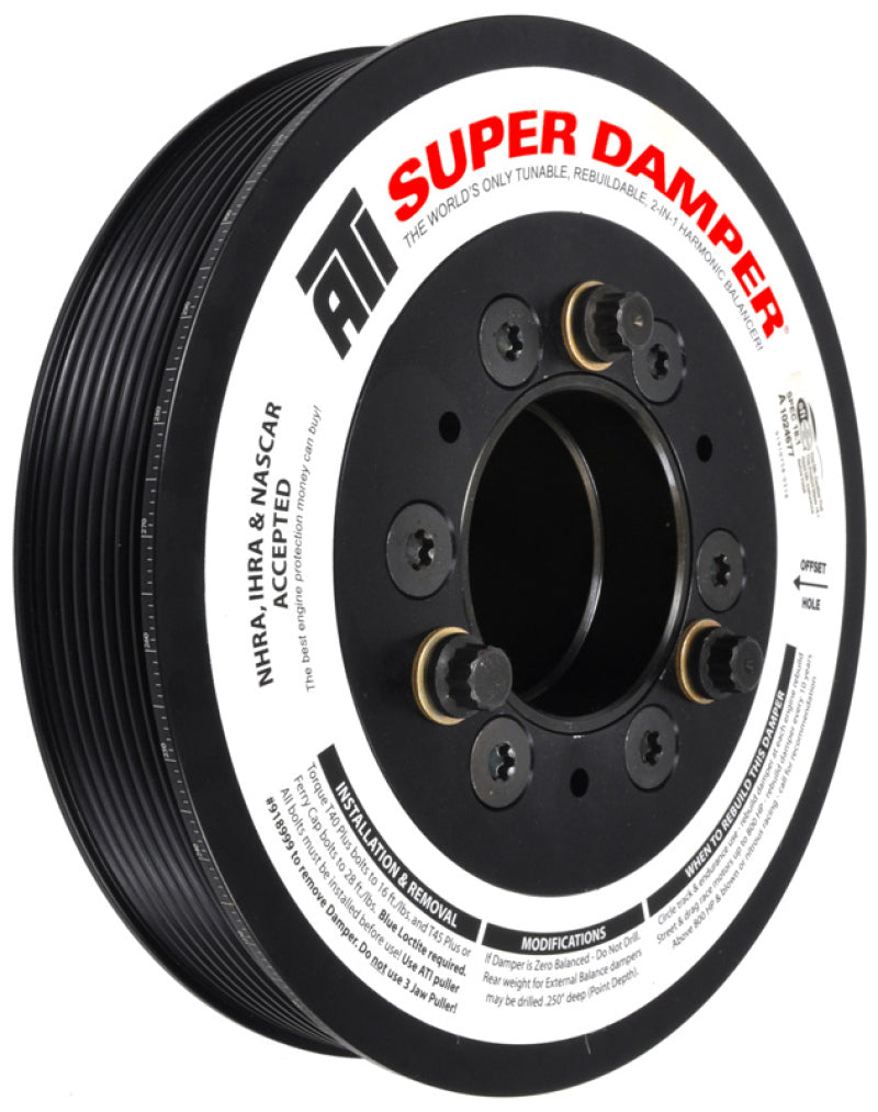 ATI Damper - 7.48in - Alum - 8 Grv - Dodge - 2009+ - 5.7L / 6.4L Hemi Truck - 3 Ring ATI918452 ATI918452 Photo - Primary