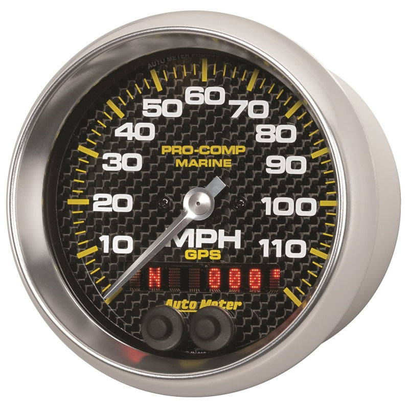 Autometer Marine Carbon Fiber Ultra-Lite 3-3/8in 120MPH GPS Speedometer Gauge 200637-40 200637-40 User 2