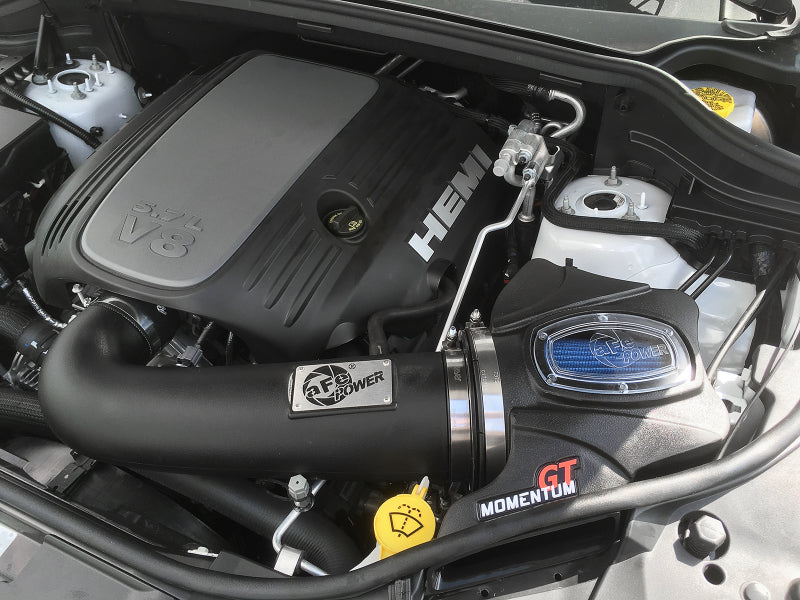 aFe Momentum GT Pro 5R Cold Air Intake System Jeep Grand Cherokee (WK2) 11 54-76205-1 Photo - Mounted