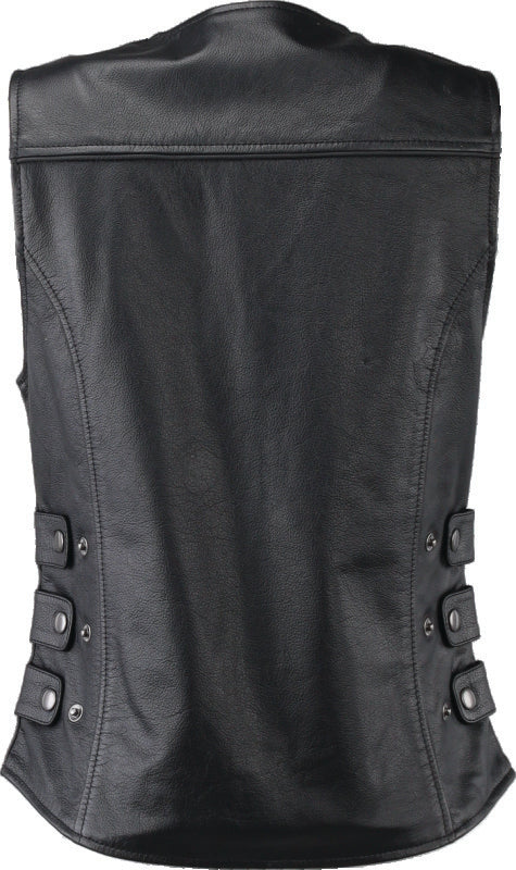 Kuryakyn Leather By River Road Plains Leather Vest Black Womens - Small 094412 094412 User 1