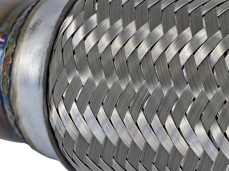 aFe POWER 48-36605 Twisted Steel 2 ½ in. Rear Down-Pipe/Mid-Pipe 48-36605 Photo - Unmounted