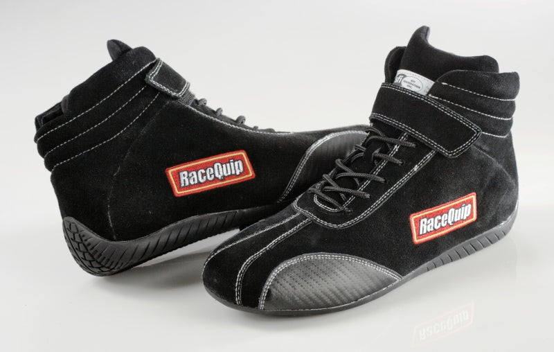Racequip Black Euro Carbon-L SFI 3.3 Racing Shoes - Size: 10.0 30500100 Photo - Primary