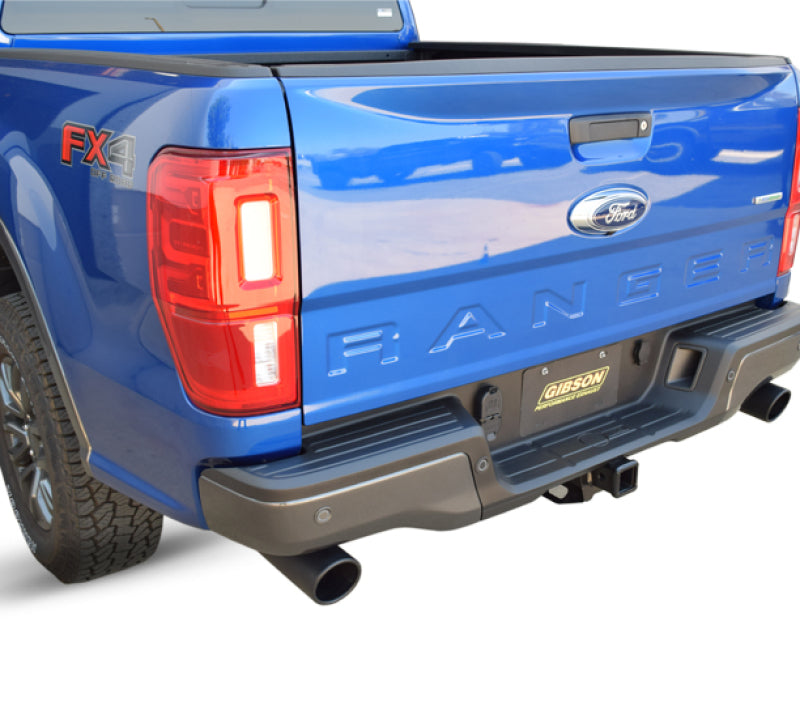 Gibson 2019 Ford Ranger Lariat 2.3L 2.5in Cat-Back Dual Sport Exhaust - Black Elite 69550B 69550B Illustration Guide