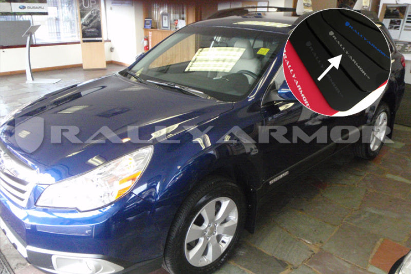 Rally Armor 2010+ Subaru Outback UR Black Mud Flap w/ Silver Logo MF16-UR-BLK/SIL User 1