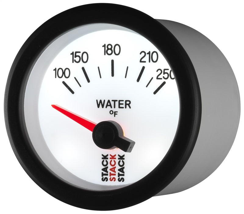 Autometer Stack 52mm 100-250 Deg F 1/8in NPTF Electric Water Temp Gauge - White ST3258 ST3258 User 3