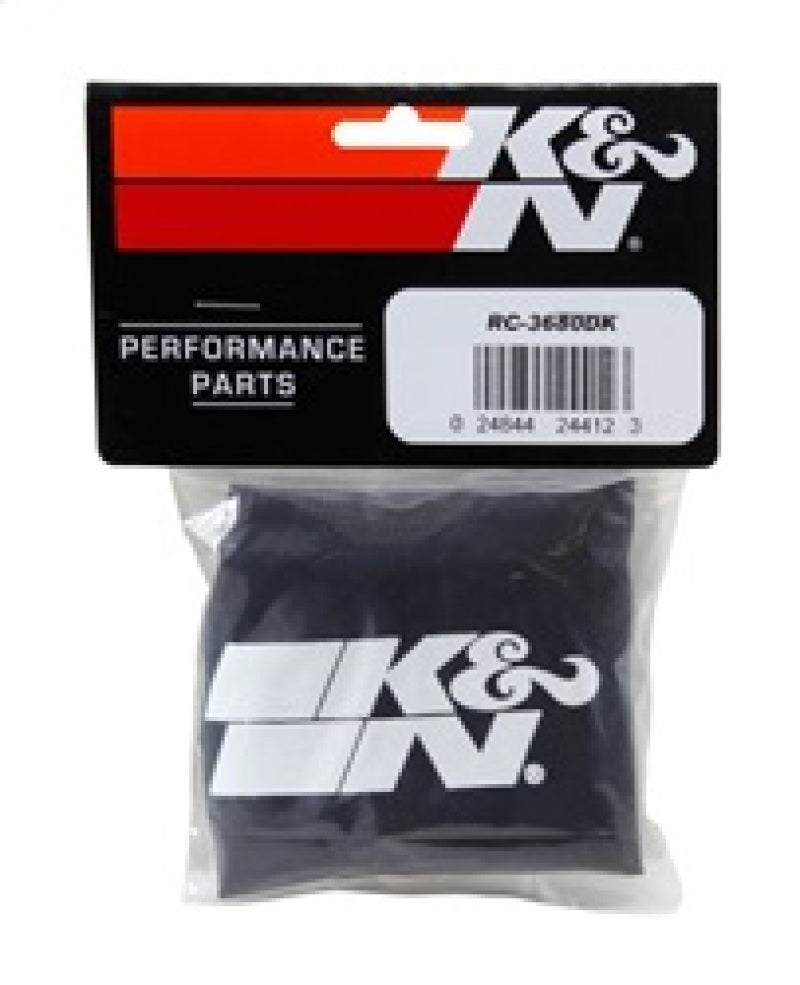 K&N Engineering Drycharger Air Filter Wrap Black KNERC-3680DK RC-3680DK Photo - in package