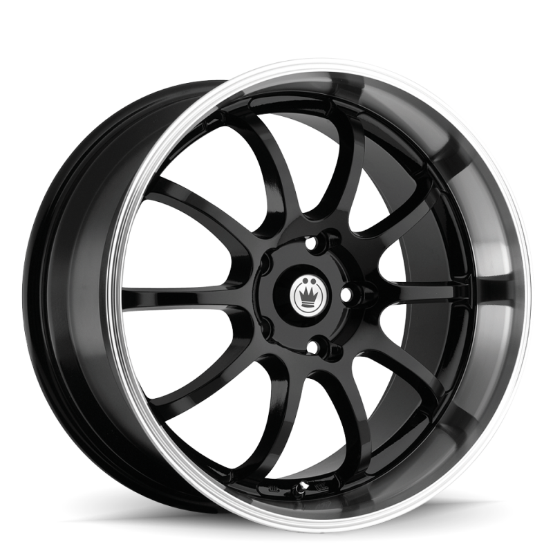 Konig Lightning Wheel Black/Machine Lip 16X7 +40 8X100,8x114.3 LI67D04405 Photo - Primary