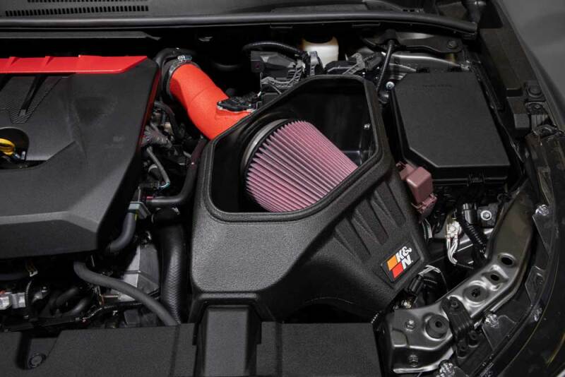 K&N Engineering K&N 2023+ Toyota GR Corolla L3 1.6L Typhoon Performance Air Intake System 69-8625TWR 69-8625TWR Photo - Mounted