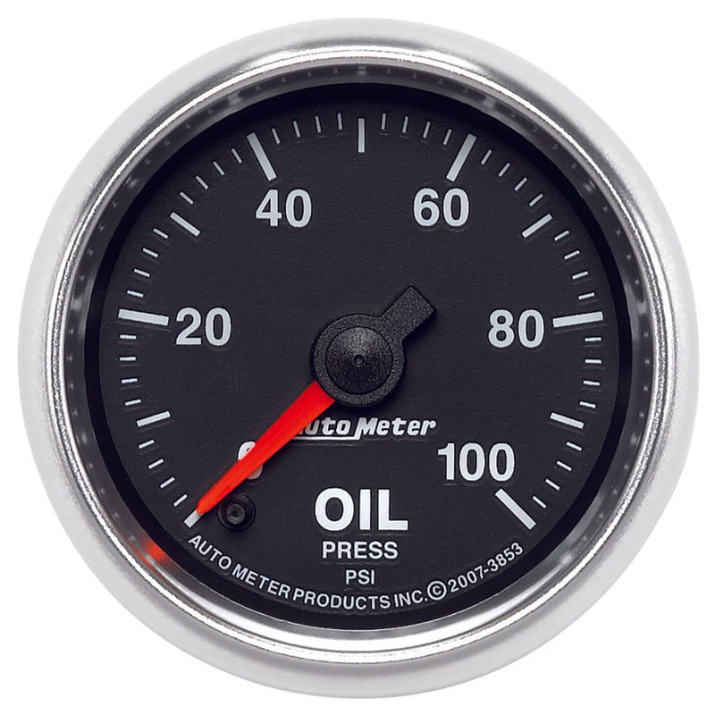 Autometer Gauge, Oil Pressure, 2 1/16", 100PSI, Digital Stepper Motor GS 3853 Photo - Primary
