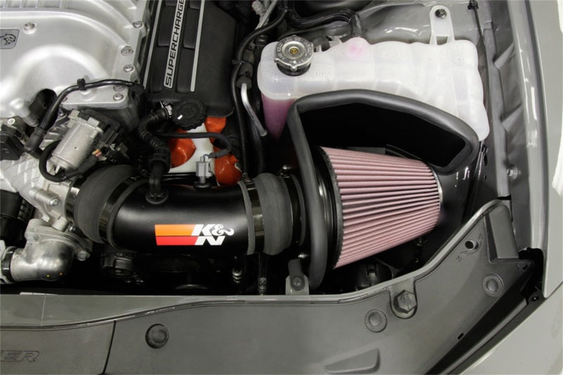 K&N Engineering 17- Challenger Hellcat 6.2L Air Intake System KNE69-2553TTK 69-2553TTK Photo - Mounted