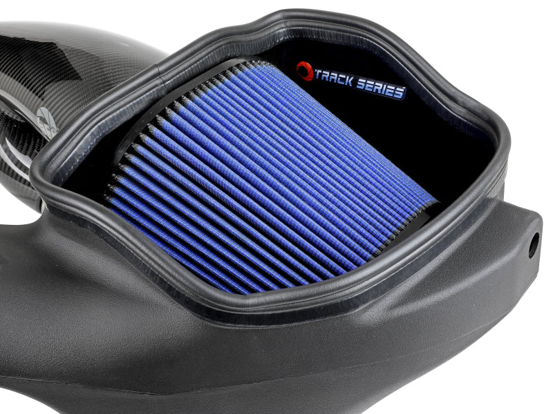 aFe 17-20 Ford F-150/Raptor Track Series Carbon Fiber Cold Air Intake System With Pro 5R Filters 57-10010R 57-10010R Photo - Close Up