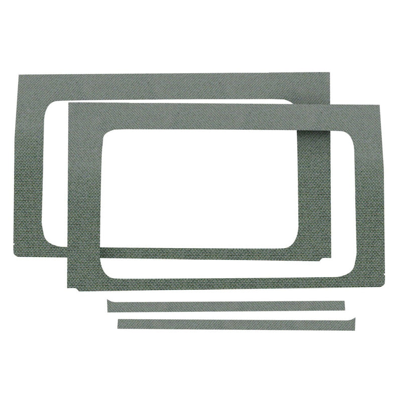DEI 2018-Up Jeep Wrangler JL 4-Door Rear Side Window Trim Kit 4-pc - Gray 50174 50174 Photo - Primary