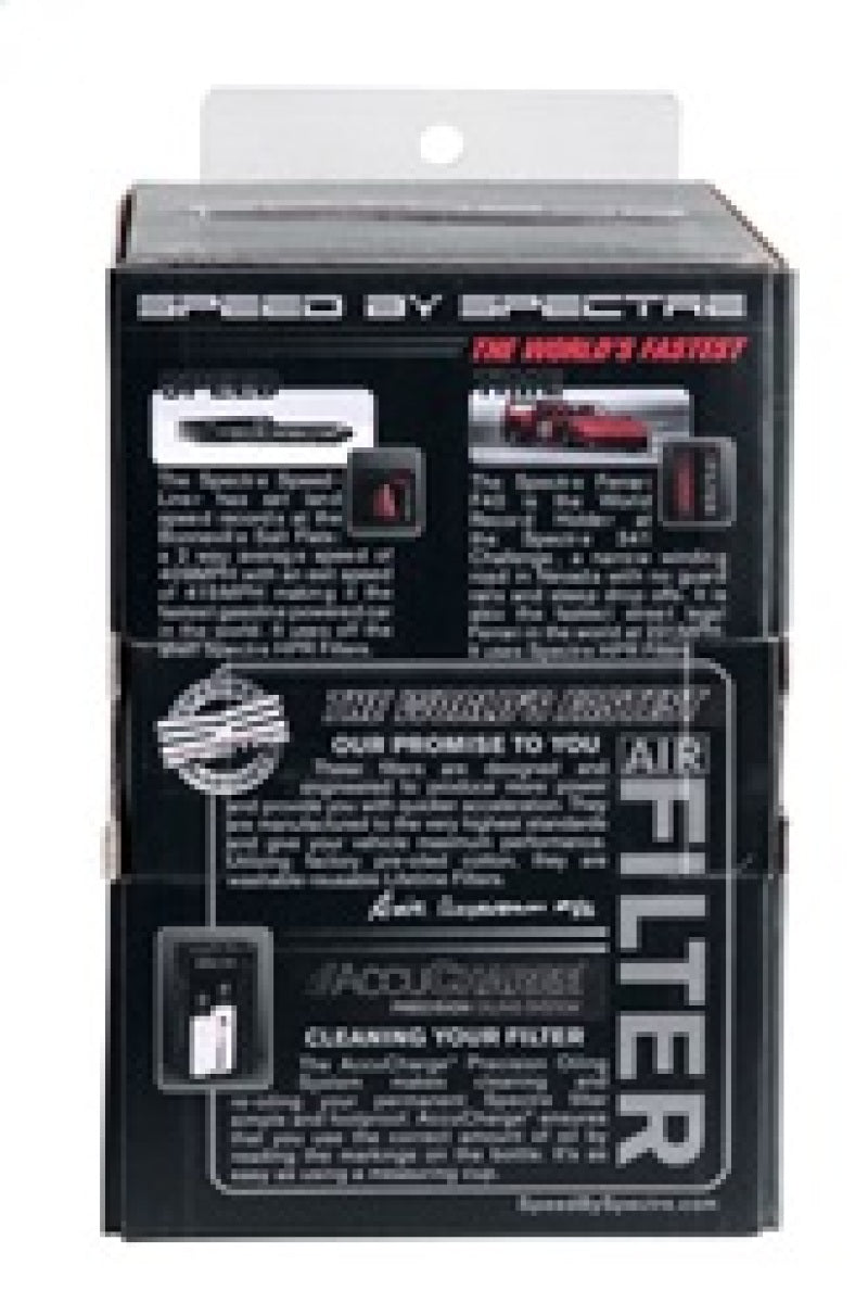 Spectre Adjustable Conical Air Filter 2-1/2in. Tall (Fits 3in. / 3-1/2in. / 4in. Tubes) - Red 8162 8162 Photo - in package