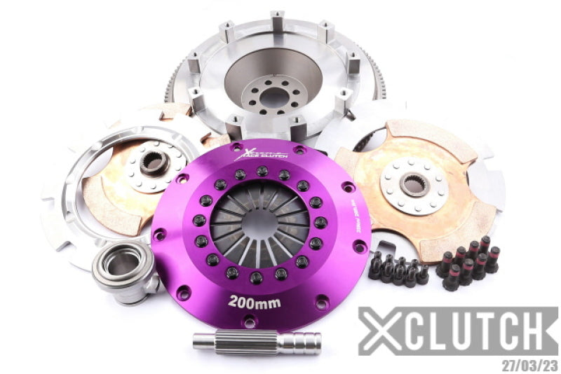 XCLUTCH 03-06 Nissan 350Z Track 3.5L 8in Twin Solid Ceramic Clutch Kit XKNI20523-2E XKNI20523-2E Photo - Primary