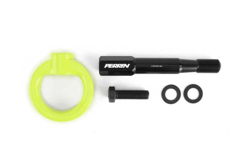 Perrin 15-17 Subaru WRX/STI Tow Hook Kit (Front) - Neon Yellow PSP-BDY-232NY PSP-BDY-232NY Photo - Primary