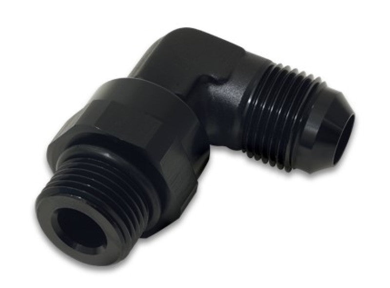 Vibrant -12AN Male Flare to Male -12AN ORB Swivel 90 Degree Adapter Fitting - Anodized Black 16970 16970 User 1